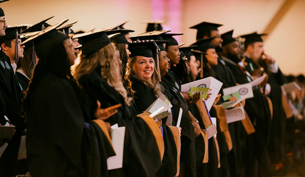 MGA grads during ceremony at commencement